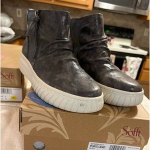 Sofft Portland Blk Camouflage ankle boots